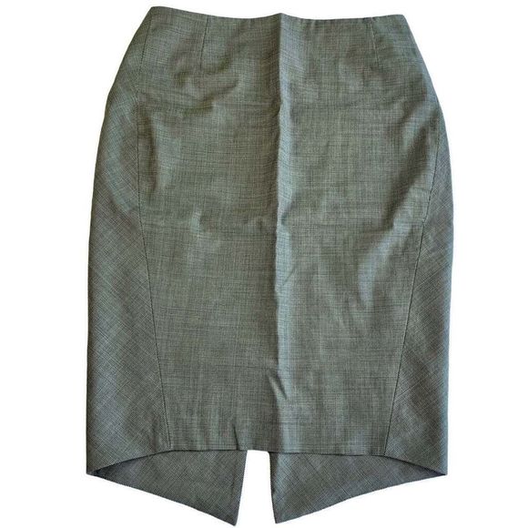 Escada Skirt Women’s EU 32 US 0 Black Wool Houndstooth Pencil Preppy Ladies - Picture 2 of 13